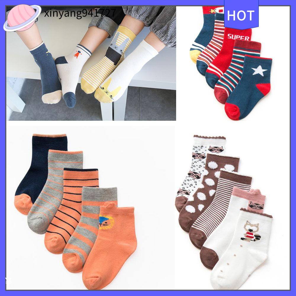 XINYANG941727 Fashion Autumn Unisex Socks tights Cotton Striped Ankle sock