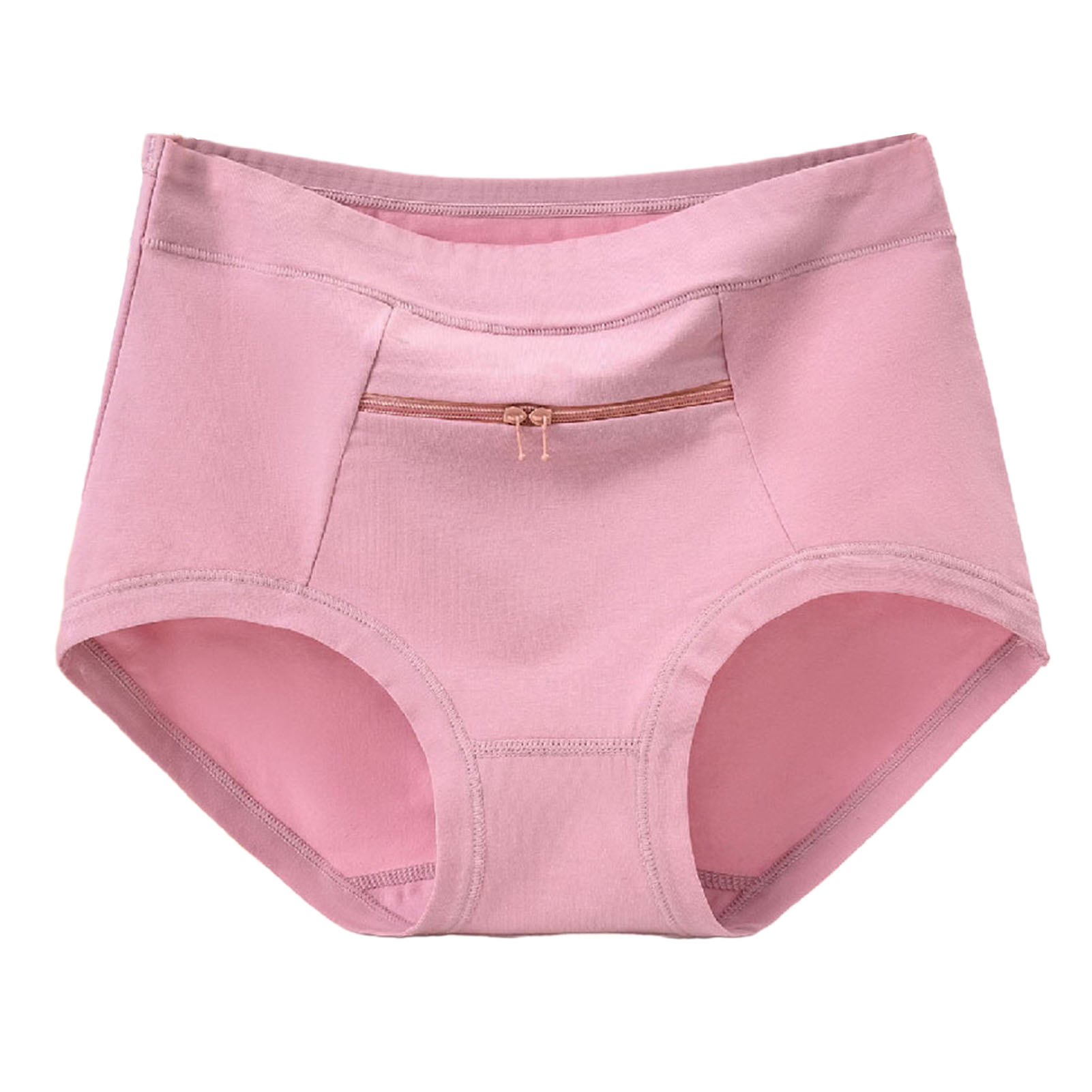 Women Panties with Zipper Big Size Female Cotton Underwear with