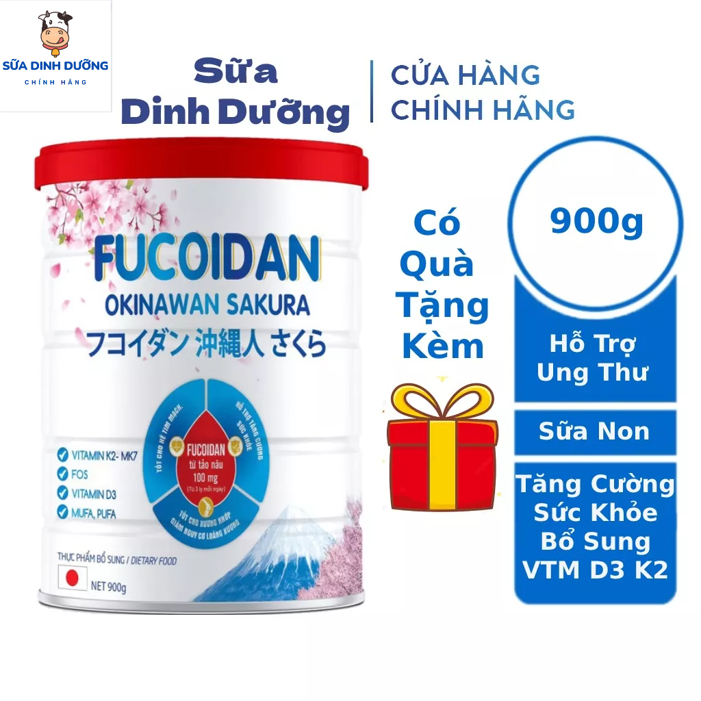 Sữa cho người ung thư Fucoidan 900g giúp phục hồi sức khỏe trước và sau phẫu thuật, Sữa fucoidan, Sữa ung thư