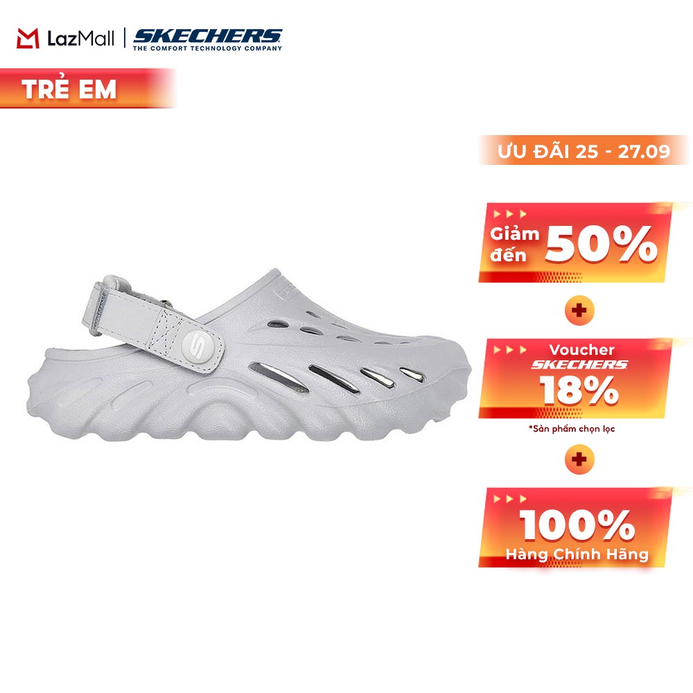[Chỉ 25-27.9 Voucher Skechers 18% + Voucher Lazada 18%] Xăng Đan/Dép Bé Trai Skechers Foamies Coastal Rush - 406645L-LTGY
