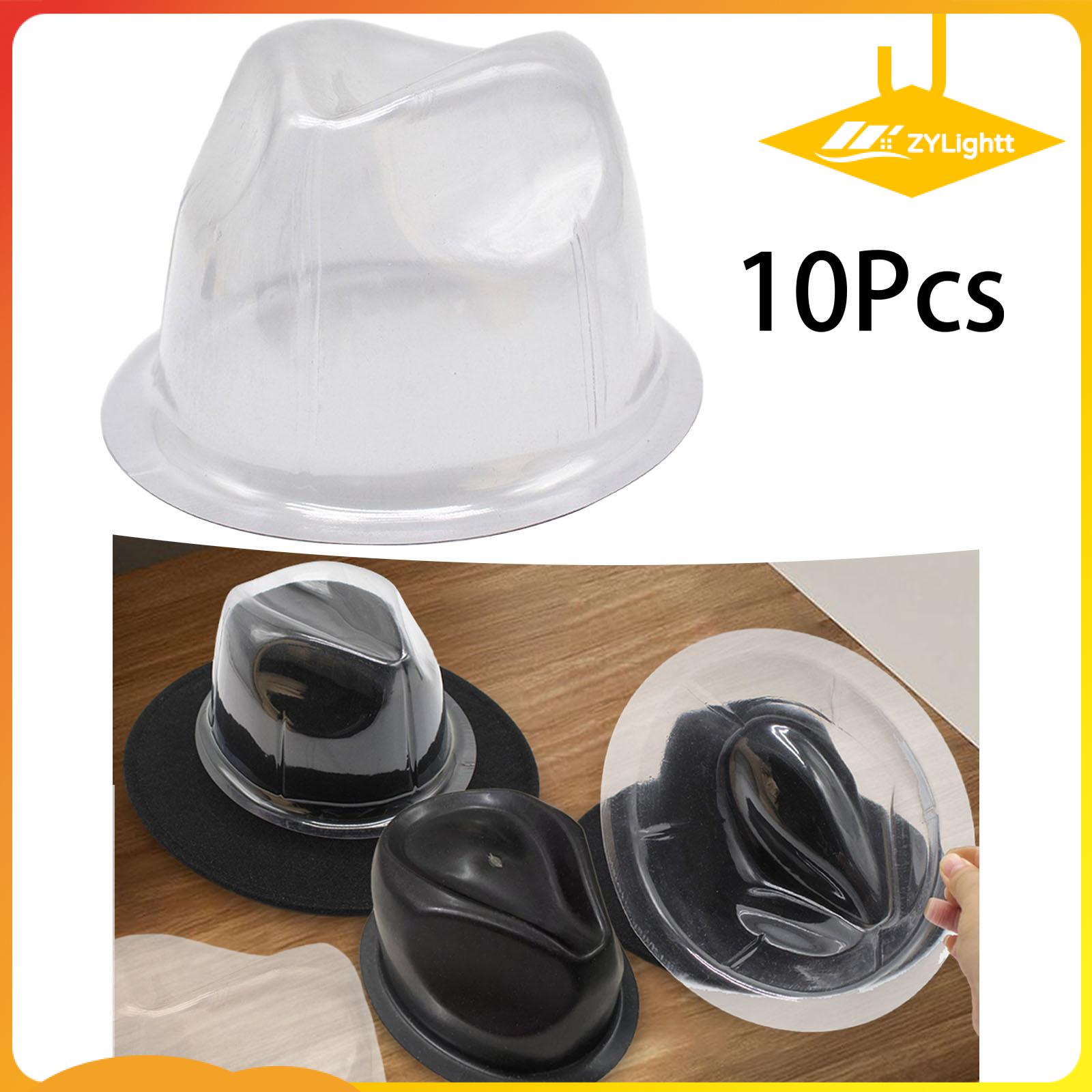 ZYLightt 10 Pieces Fedora Hat Stand Practical Hat Shape Display Hat
