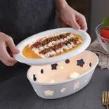 Bếp Hâm Nóng Thức Ăn Gốm Sứ Bát Tràng - Gốm Xuân