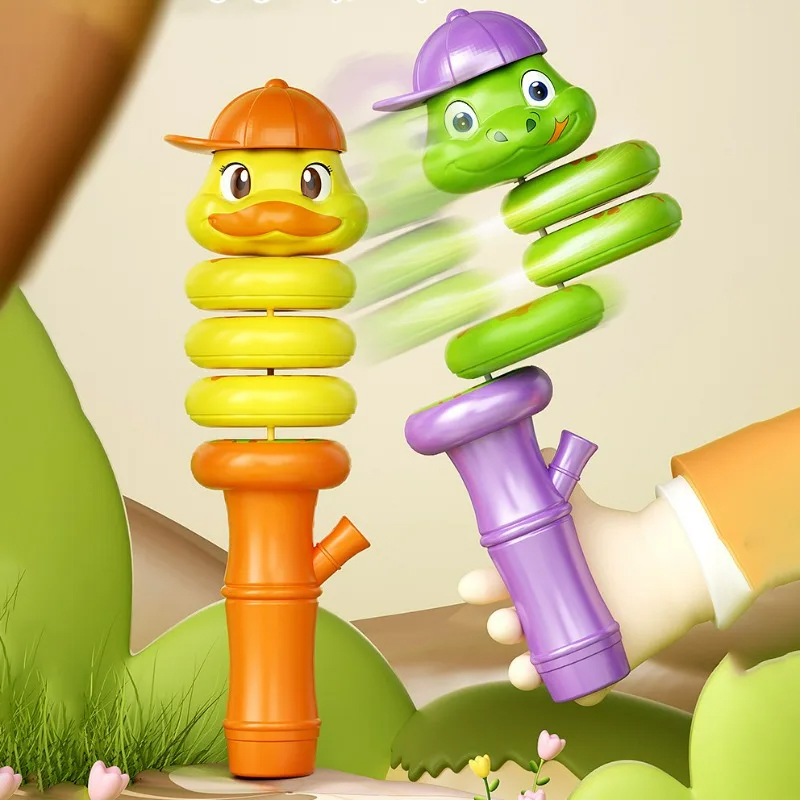360 ° children's rocking snake with built-in 1 stress relieving toy cartoon duck education toy children's party toy