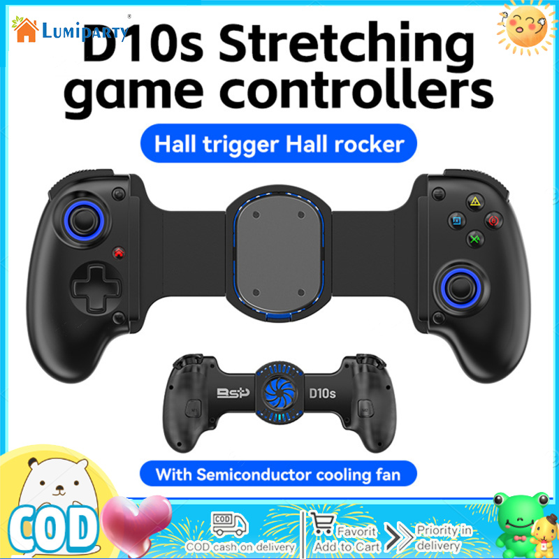 Tablet Controller Handle Wireless Game Stretching Joystick Dual Hall Sensor Gamepad With Six-axis Motion Sensing For Phones ราคา 1,180 บาท*ส่งฟรี