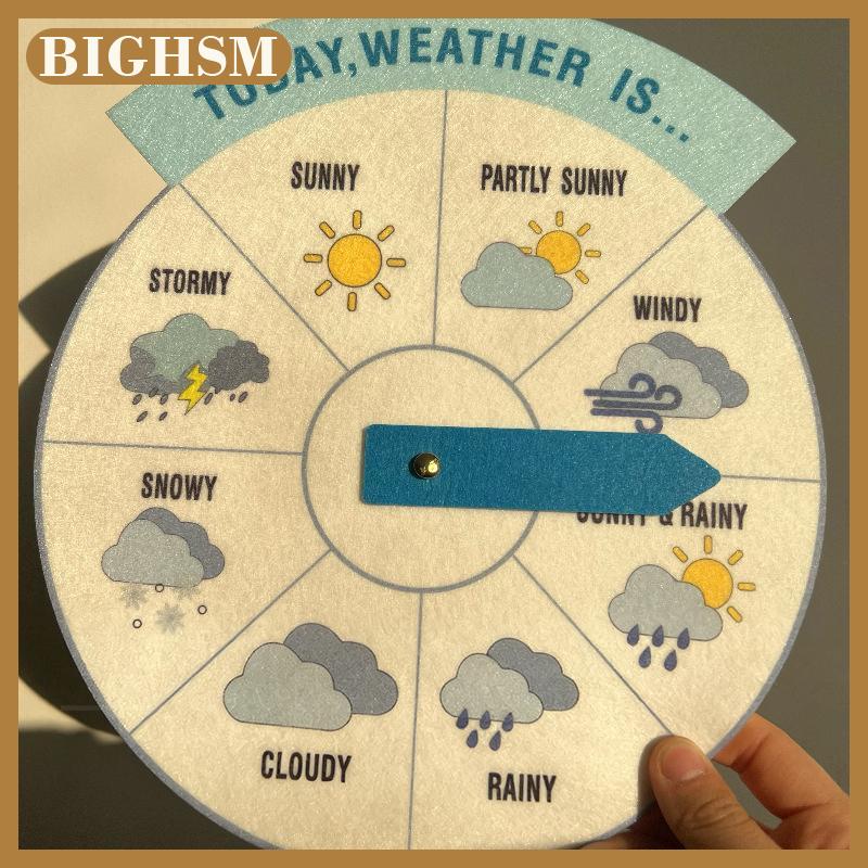 BIGHSM Cảm thấy mầm non thời tiết bánh xe Tiếng Anh giáo dục đồ chơi trẻ em học tập Hội Đồng Quản trị nhà trường giảng dạy Tài Nguyên