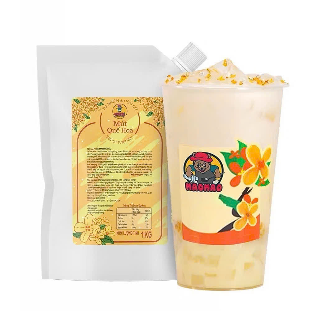 Mứt Quế Hoa Mao Mao Ler Mao túi 1kg