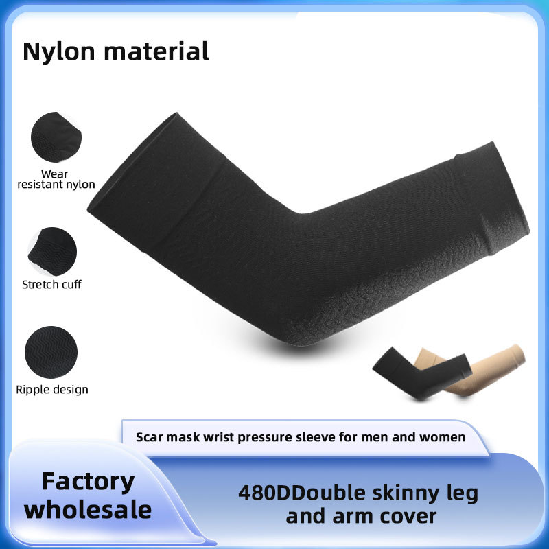 Mỏng Và Mỏng Ống tay áo Với 3D Hình Và Đẹp Cánh Tay Đan, Gân Đàn Hồi Co Hỗ Trợ ống tay bó chặt ống tay áo Tjufum