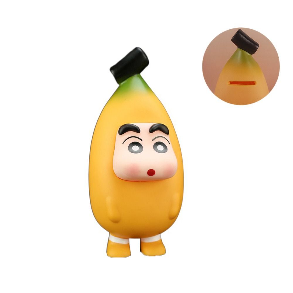 OEUVR Sầu riêng Heo đất Shin-Chan bút màu trái cây Chuối Bể tiết kiệm Hộp đựng bút chì Shin chan Sán
