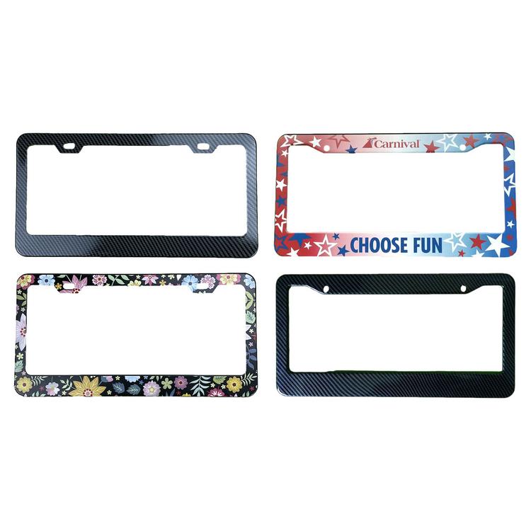 American Car License Plate Frame Aluminum Alloy US License Tag Plate