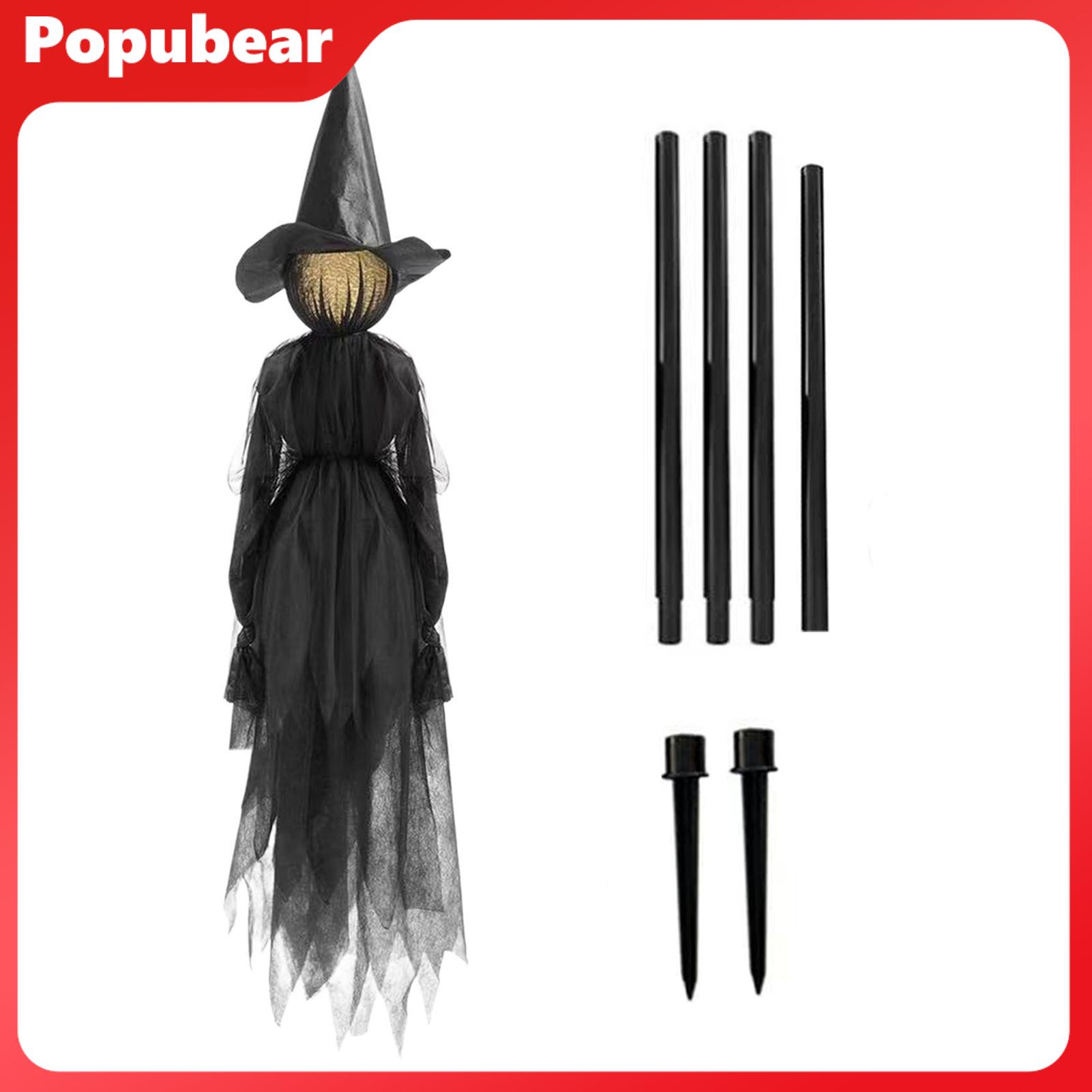 Woeuri Durable Weatherproof Witch Decoration Halloween Witch Decoration with Led Lights Glowing Halloween Witch Decoration for Outdoor Garden Sound-activated Standing Witch with Stakes Perfect ราคา 2,086 บาท*ส่งฟรี