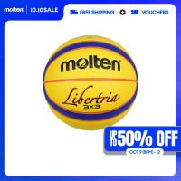 Molten B33T5000 3X3 Basketball Size 6 with Synthetic Leather Cover and 12 Panel Design (Yellow/Blue)