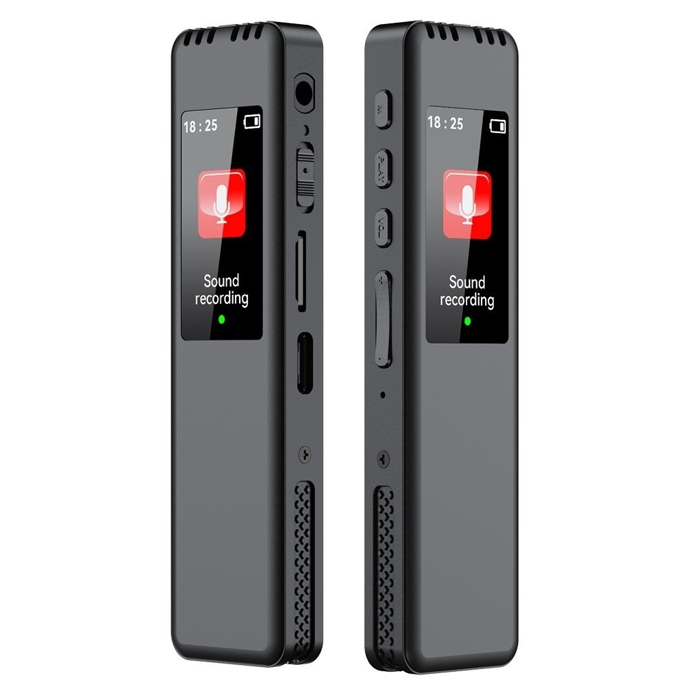 TRADER Ghi âm 1536Kbps Bút ghi âm kỹ thuật số Di động Hỗ trợ tối đa thẻ 128GB Máy ghi âm Chất lượng cao Ghi âm chất lượng cao Máy nghe nhạc MP3 Phỏng vấn việc làm