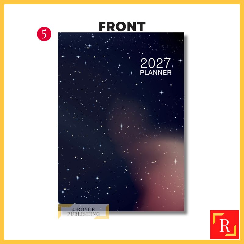 [2 in 1] 2027 Monthly Planner + Weekly Planner/Notebook - (A5 | Singapore Holidays | 120 pages)|ROYCE PUBLISHING