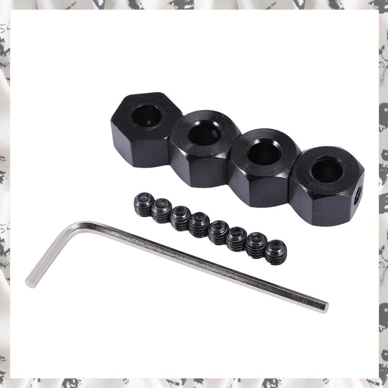 4PCS 5mm to 12mm Metal Combiner Wheel Hub Hex Adapter for D12 C14 C24 B14 B16 MN D90 D91 RC Car Upgrade Parts