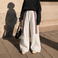 Vallina Outfit - Bonnie Cargo Bawahan Jogger Stripe Wanita Modern Kekinian Fleece Premium OOTD Korean Style