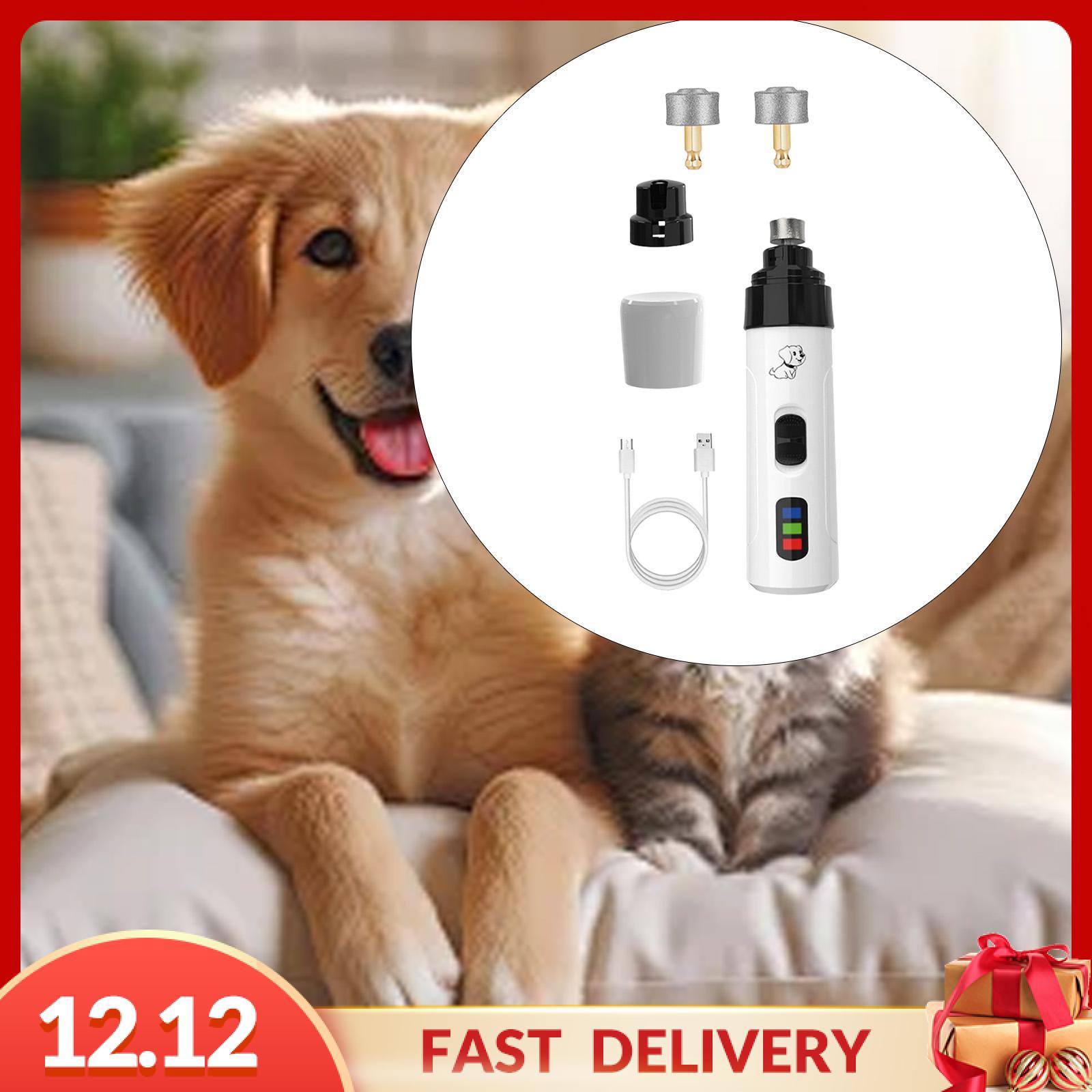 Pezhong Dog Cat Nail Trimmer Nail File Painless Powerful Grinding Tool Rechargeable Quiet Pet Paws Grooming Smoothing Claw Care Giá  333,178 Đồng*Miễn phí vận chuyển