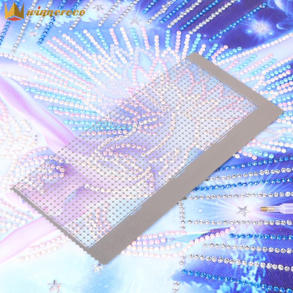 【HOT】5D Diamond Pasted Painting Ruler 1220 Holes Metal Drawing Ruler Adjustment Fix Tool Round Drill Practical for DIY Diamond Painting Kits for Art Crafts ราคา 138 บาท*ส่งฟรี