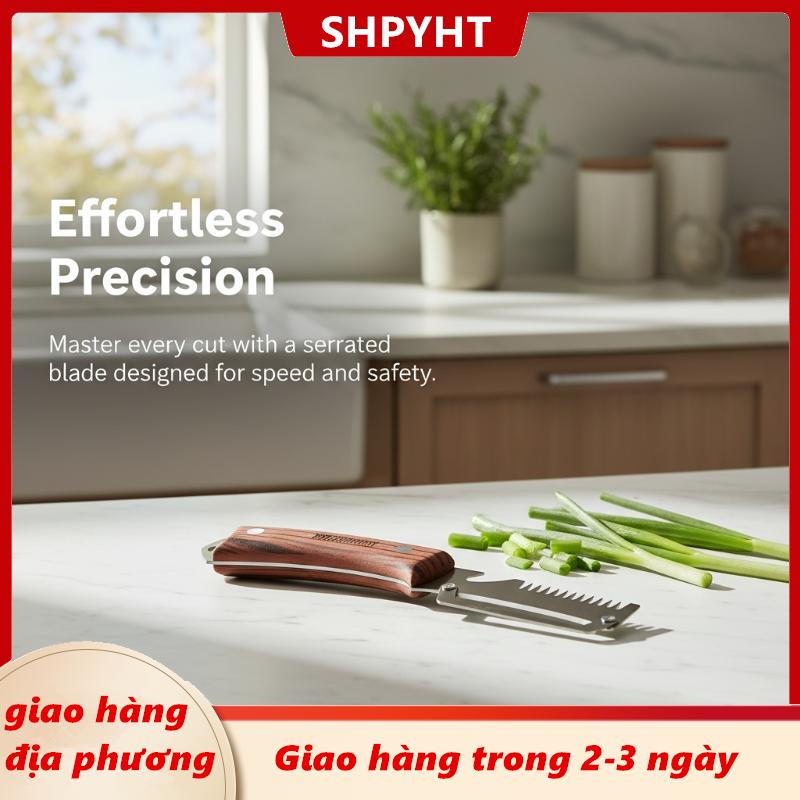 [COD] SHPYHT Giao hàng địa phương 3 trong 1 răng cưa lột dao hiệu quả cao rau Peeler với hành lá Shredder và mở cho nấu ăn hàng ngày nhu cầu