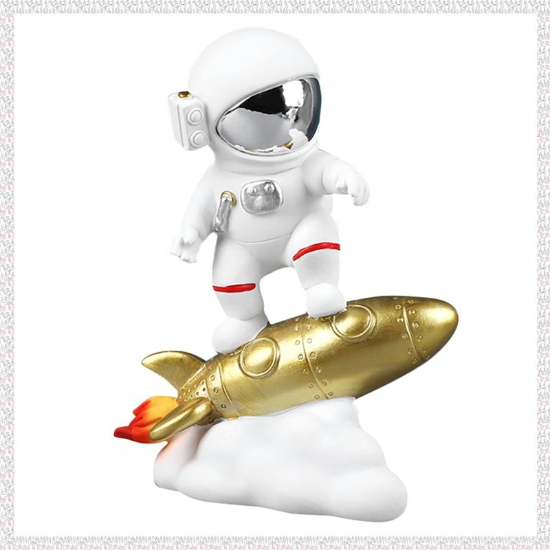 K3(KSXG) Astronaut on the Figurine Home Decor Collectible Statue Astronaut Ornament Living Room Desk Decor Accessories