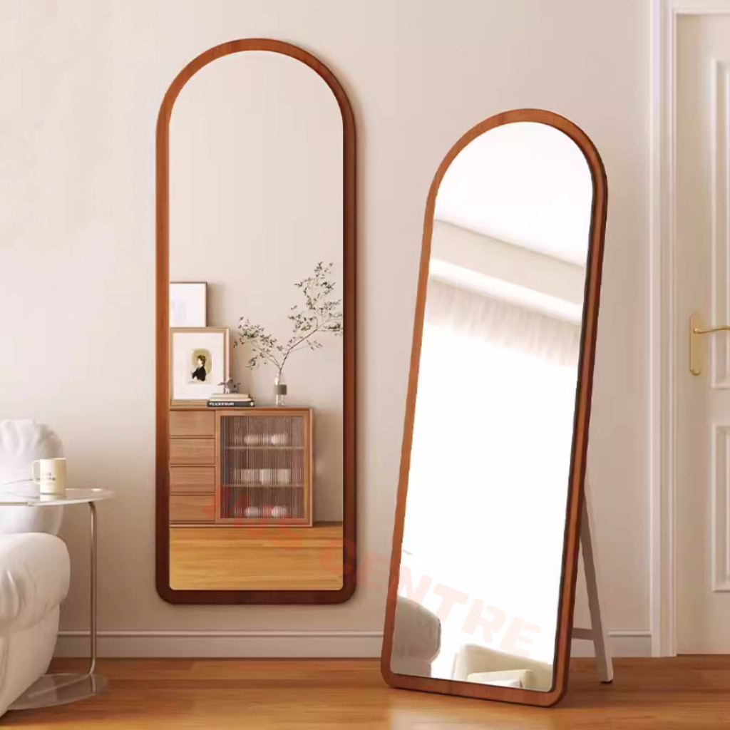 Home dressing mirror new Chinese floor mirror HD full-length mirror full-length mirror log full-length mirror