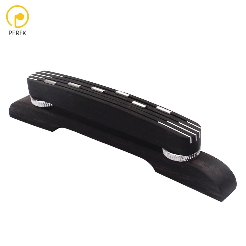 Black Ebony Bridge 6 Copper Dots Design for Hofner Acoustic Guitar ราคา 13,144 บาท*ส่งฟรี