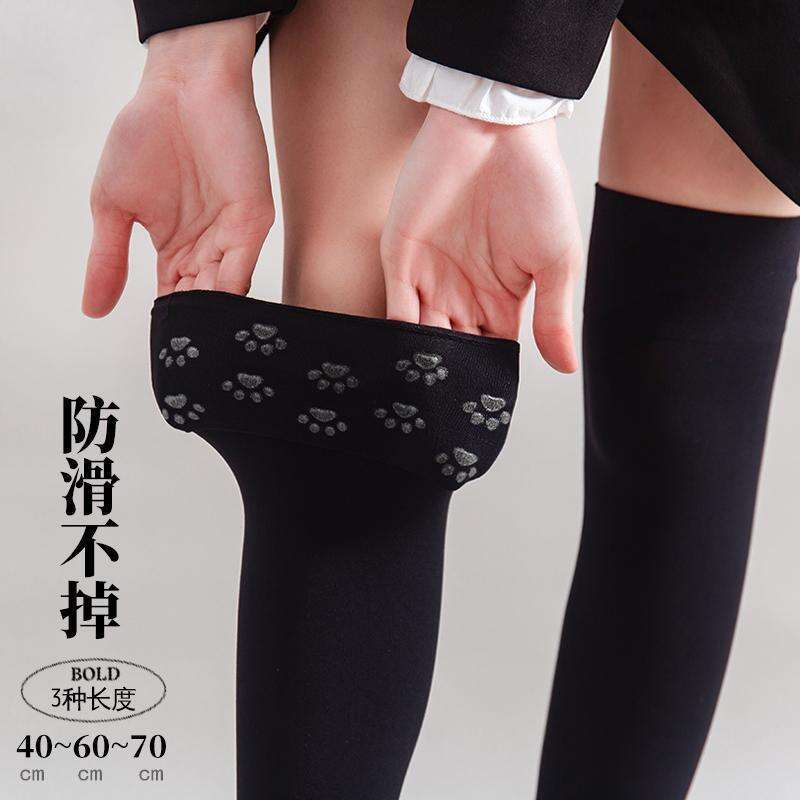 Calf anti slip silicone knee JK long tube spring and summer thin velvet thigh socks, Luolita Socks & Tights