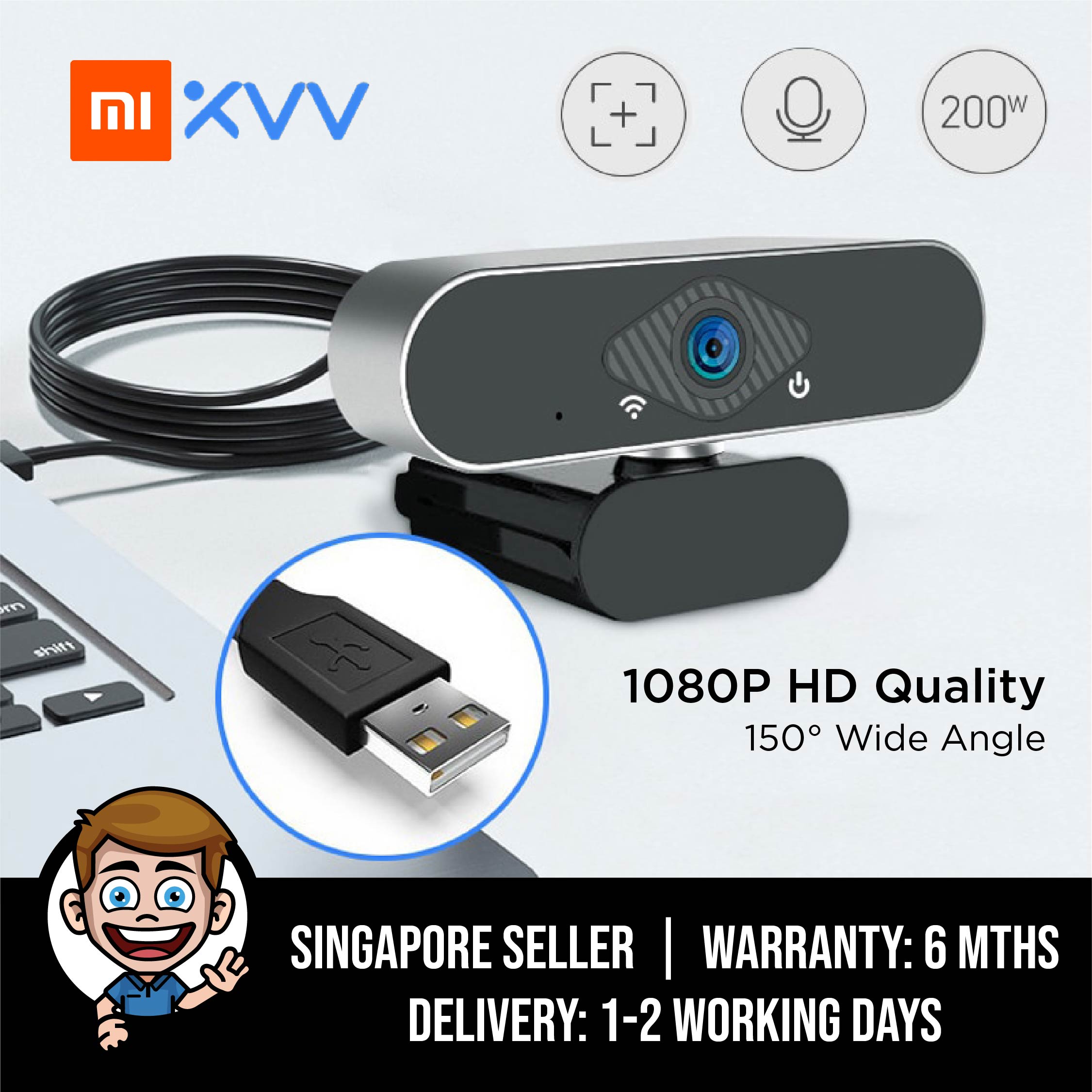 Xiaovv hd web usb camera как подключить