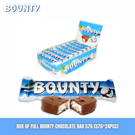 Bounty Milk Chocolate Full Box Of 24 Bars