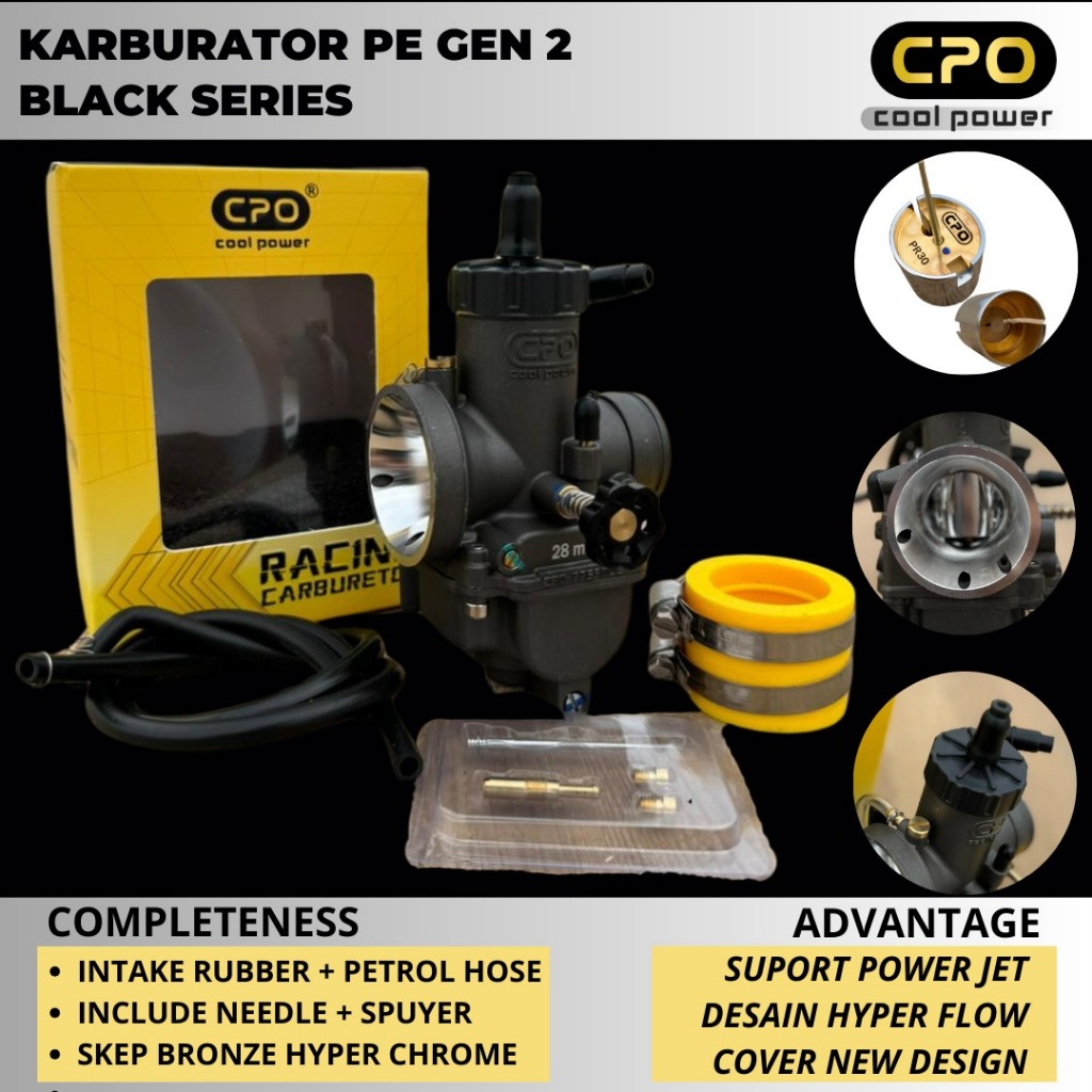 KARBURATOR PE GEN 2 KARBU PE 24 26 28 30 CPO COOL POWER Harga 119,500 rupiah*Gratis Ongkir