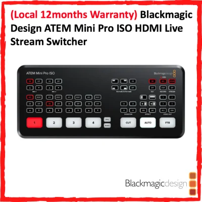 (Local 12months Warranty) Blackmagic Design ATEM Mini Pro ISO HDMI Live Stream Switcher