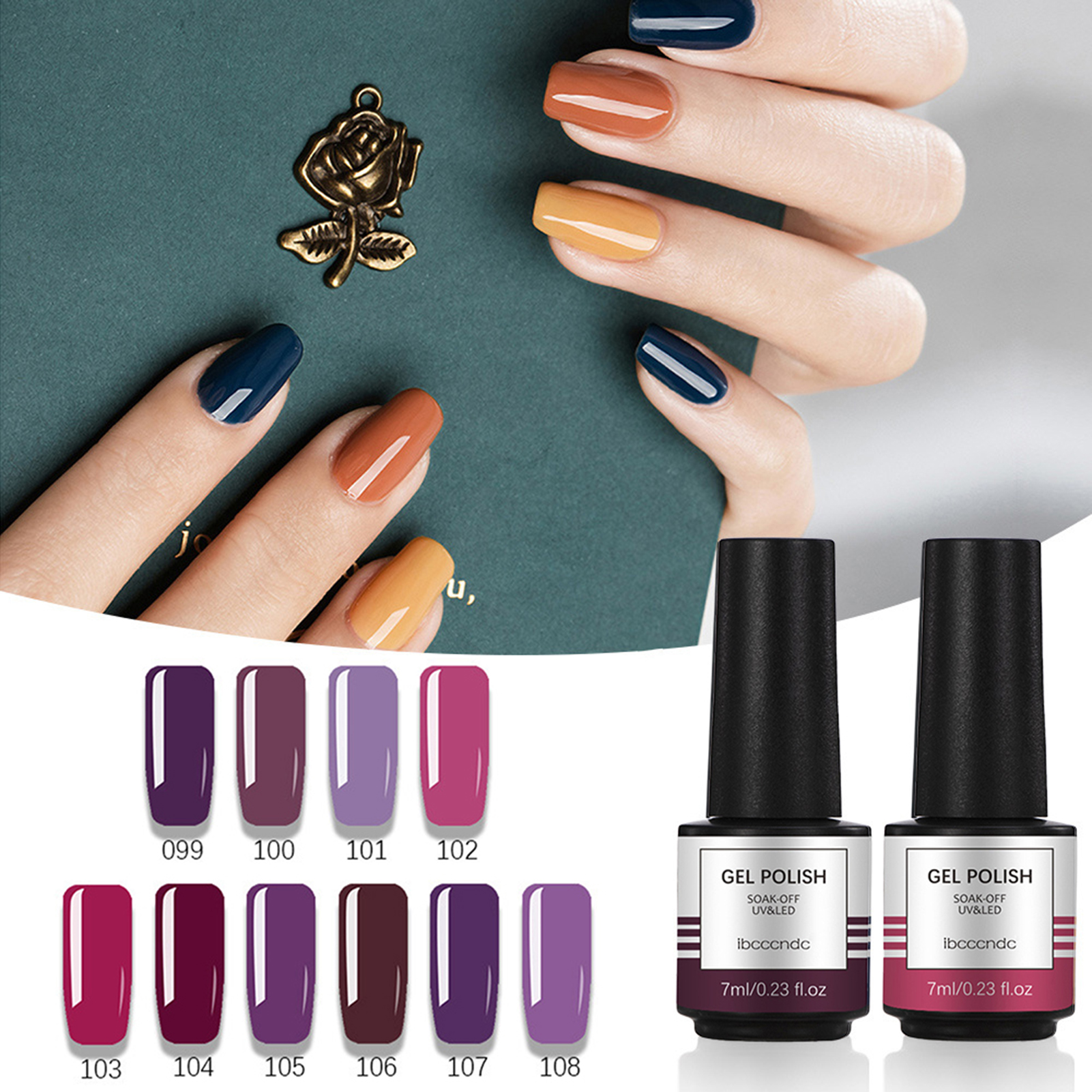 7Ml Sơn móng Gel An Toàn Mịn Đánh Răng Mini Coat Ngâm-Off Keo UV Cho sử dụng thường nhật