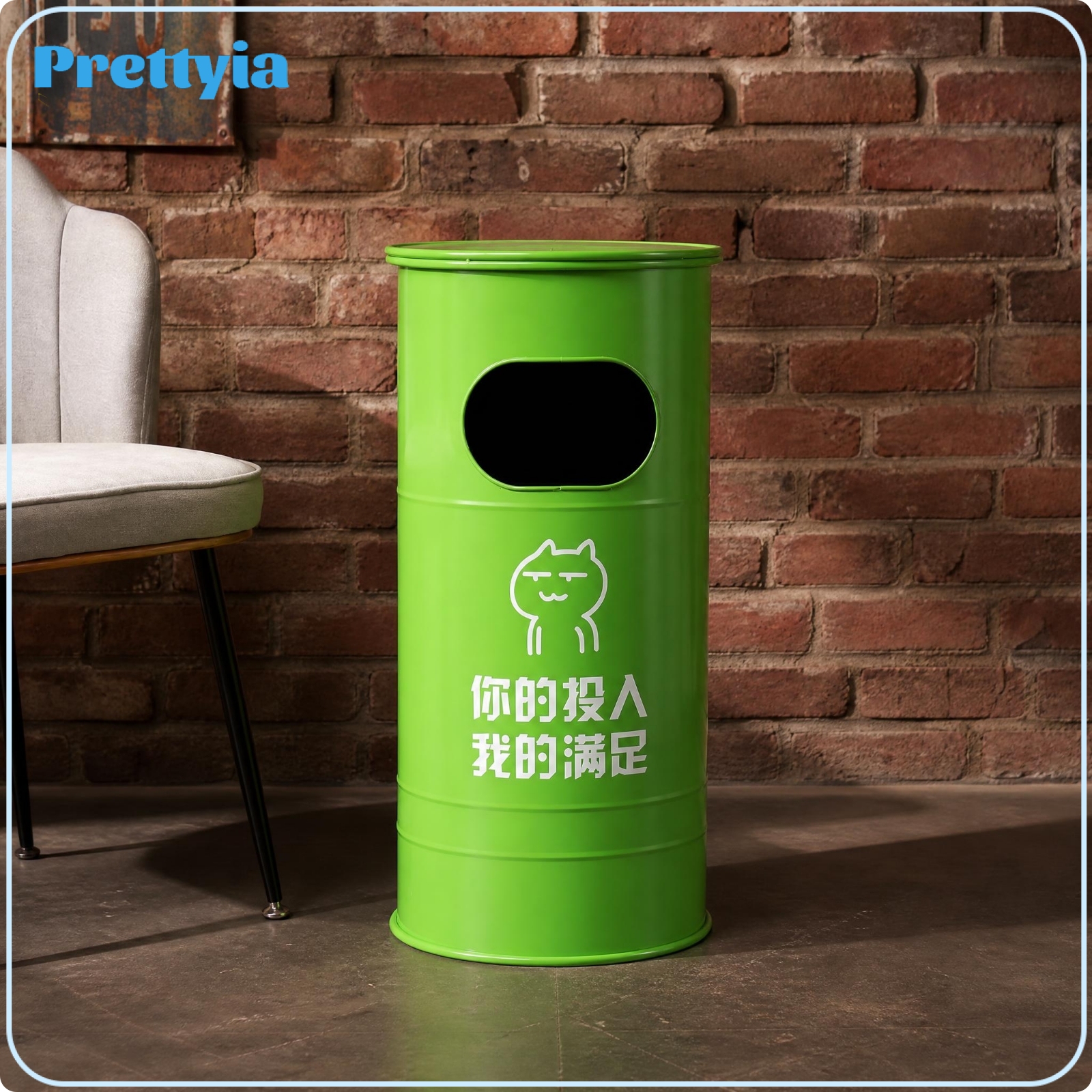 Prettyia Industrial Home Accessory Hydrant-Style Trash Can Easy to Clean Decorative Metal Trash Can ราคา 6,997 บาท*ส่งฟรี