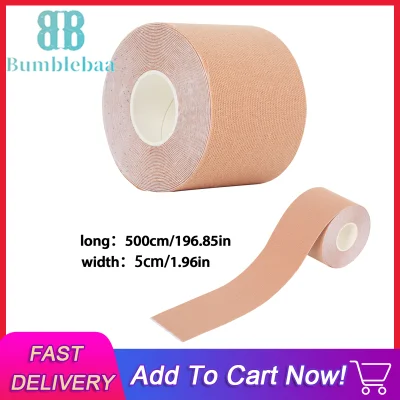 Bumblebaa 5cm x 5m Sports Kinesiology Tape Kinesio Roll Cotton Elastic Adhesive Muscle Bandage Strain Injury Support Muscle stickers