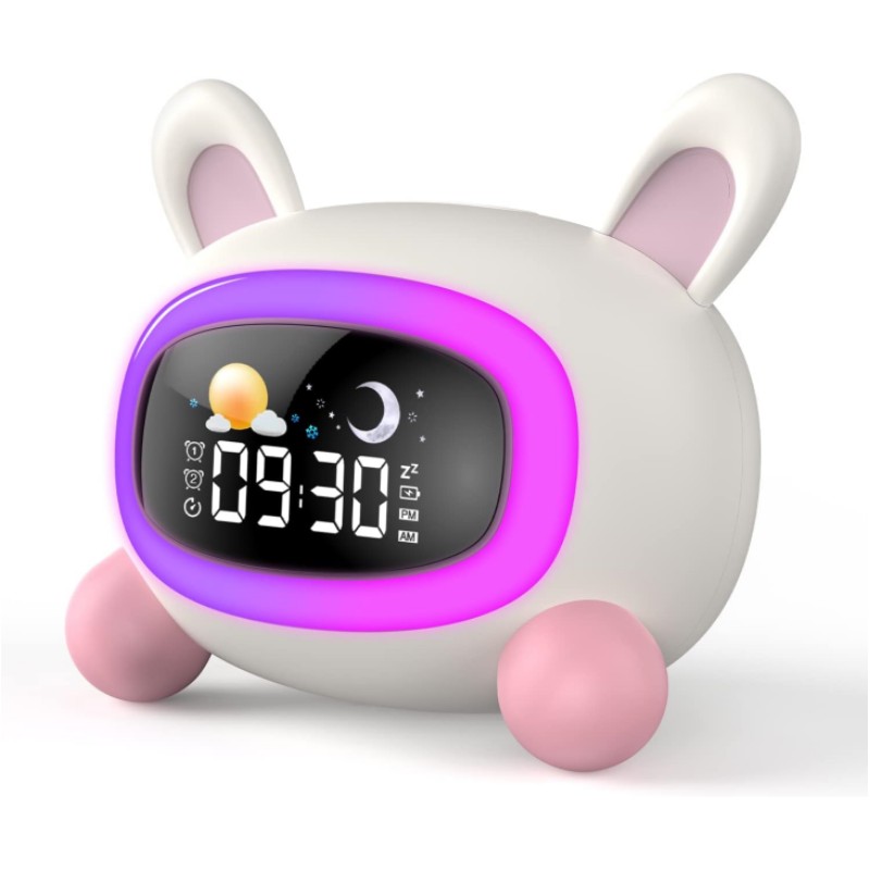 Alarm Clock for Kids Ok to Wake Children with Sleep Training and Sound Machine Birthday Gift for Boy Girls
