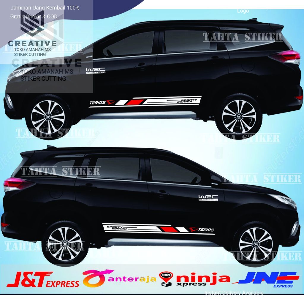 Stiker cutting stiker mobil [PROMO] sticker daihatsu terios 2023 aksesories all new terios toyota rush 2023 Harga 58,200 rupiah*Gratis Ongkir