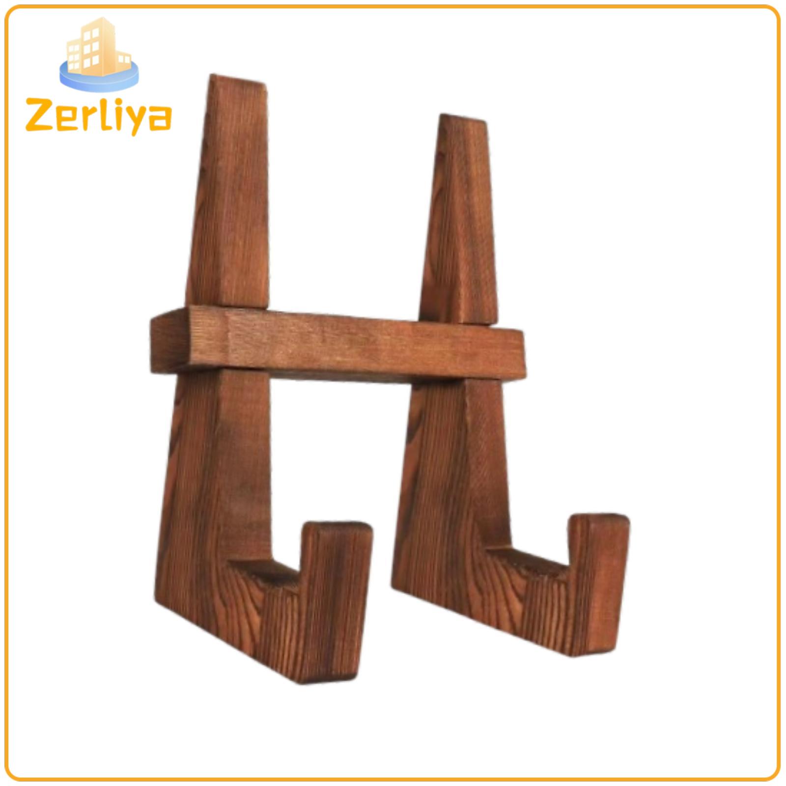 petsola Wooden Plate Holder Easel Display Stand Decorative Cook Book Holder Dish Photo ราคา 201 บาท*ส่งฟรี