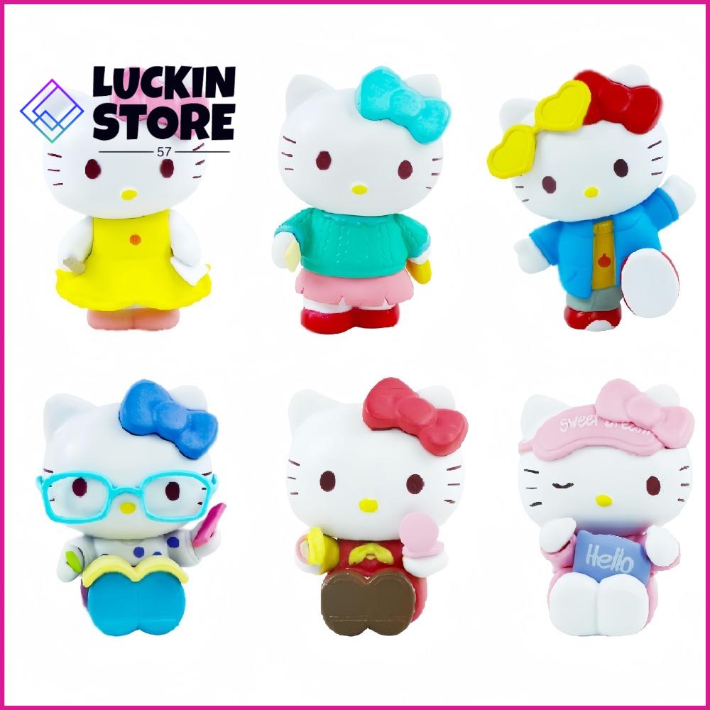 TREND 57SHOP Sanrio Hello Kitty Blind Boxes Pochacco Chó Pudding Đồ trang trí để bàn Chính hãng Quà tặng năm Đồ chơi hộp bí ẩn