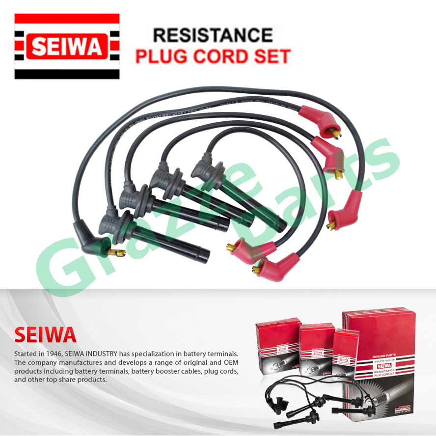 Seiwa (Made in Japan) Spark Plug Cable Wire for Toyota Corolla AE92 4AGE 1989-