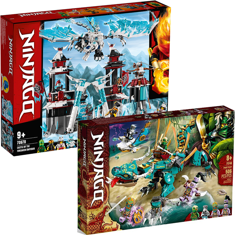 【LEGO】Phantom Ninja 71746 Jungle Dragon 70678 Lâu đài rồng băng của các vị vua bị trục xuất