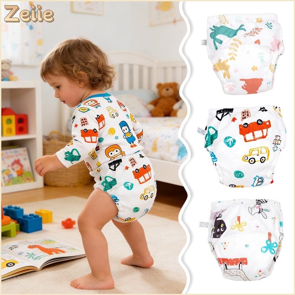 ZEIIE Bông Quần tập cho bé Thoáng khí Chống thấm nước Quần tã Thoải mái Chống rò rỉ Quần short cho trẻ sơ sinh Sử dụng cho trẻ  biết đi