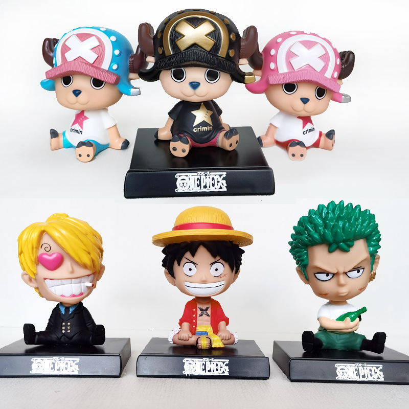 [Arrme] một mảnh Zoro Luffy Sanji hình Anime Ver. Robin Nami Brook Chopper PVC trang trí ô tô con số ACE ranky Usopp mô hình ☆