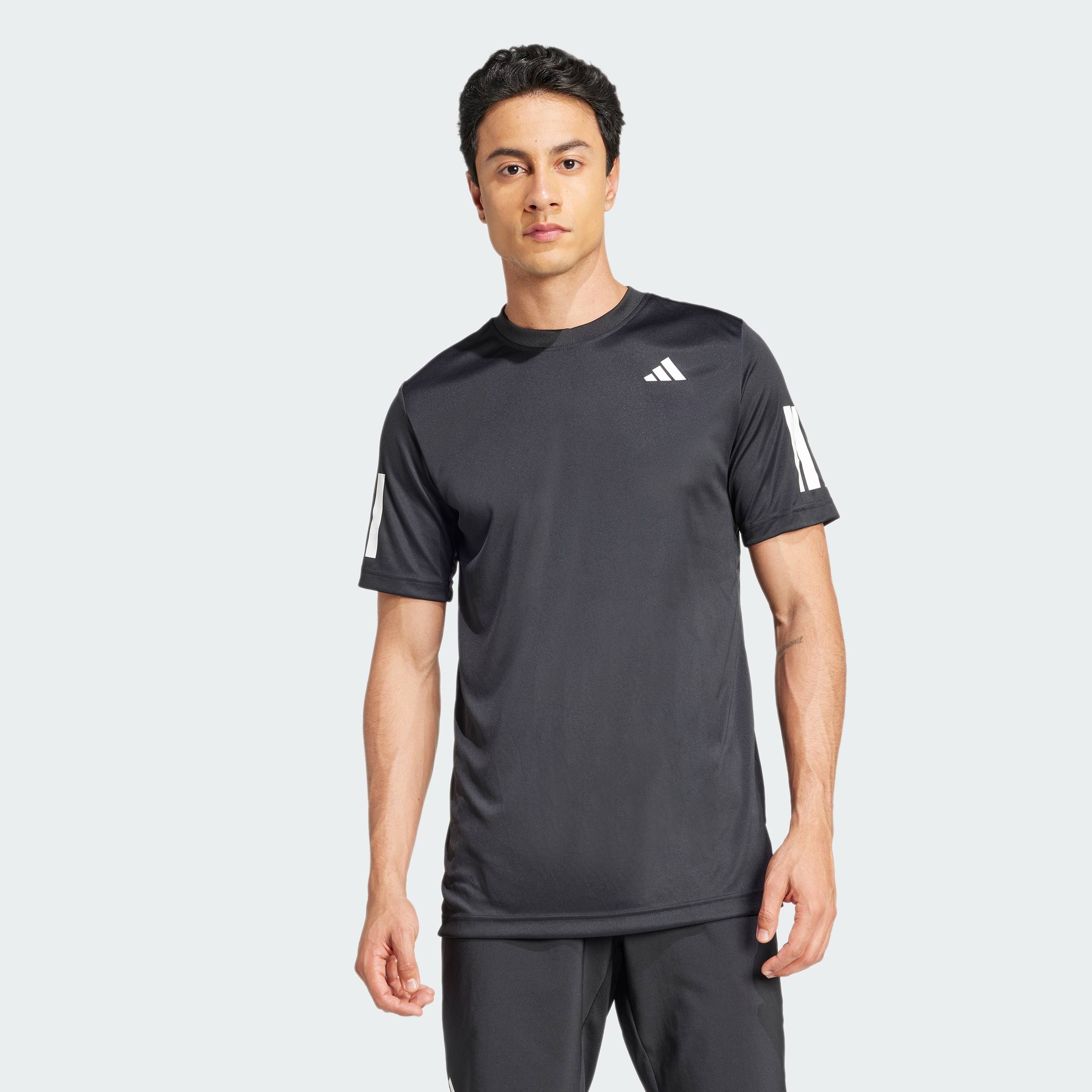[CHỈ 1-4.11-MUA 3 GIẢM 40%] adidas Quần vợt & Padel Tennis Áo Thun Tennis Club 3 Sọc CLIMACOOL Nam Đ