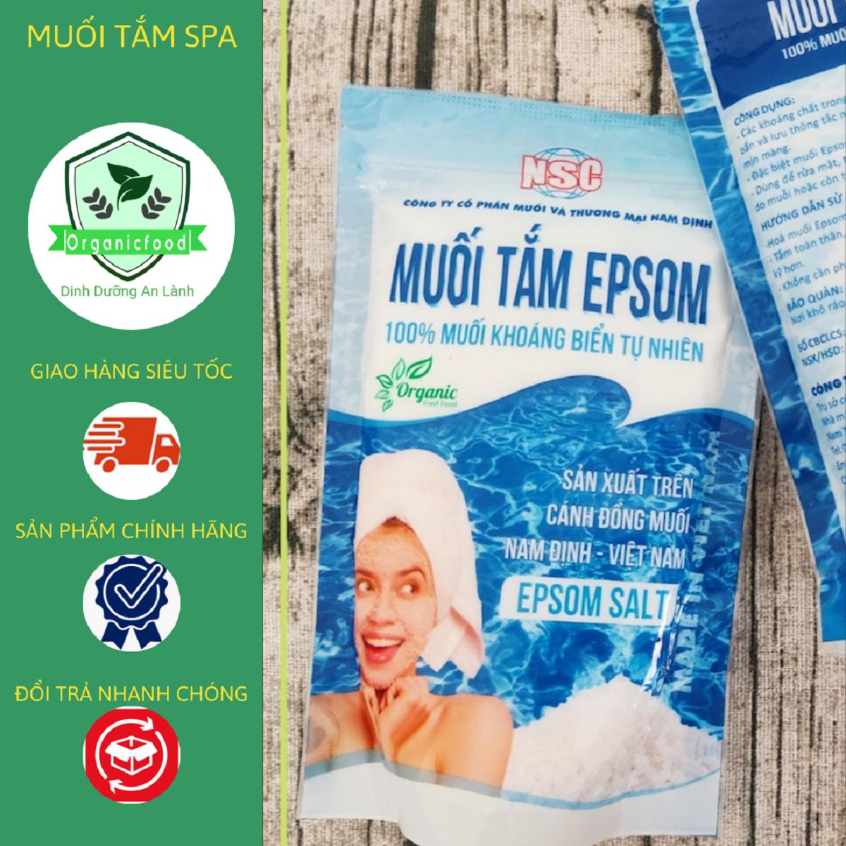 Muối EPSOM Muối Spa Tắm Rửa Mặt Dưỡng Da 200g Dưỡng Da Body Dưỡng Body