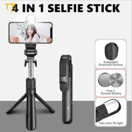 Tri-Town Bluetooth Selfie Stick with Tripod and Remote Control