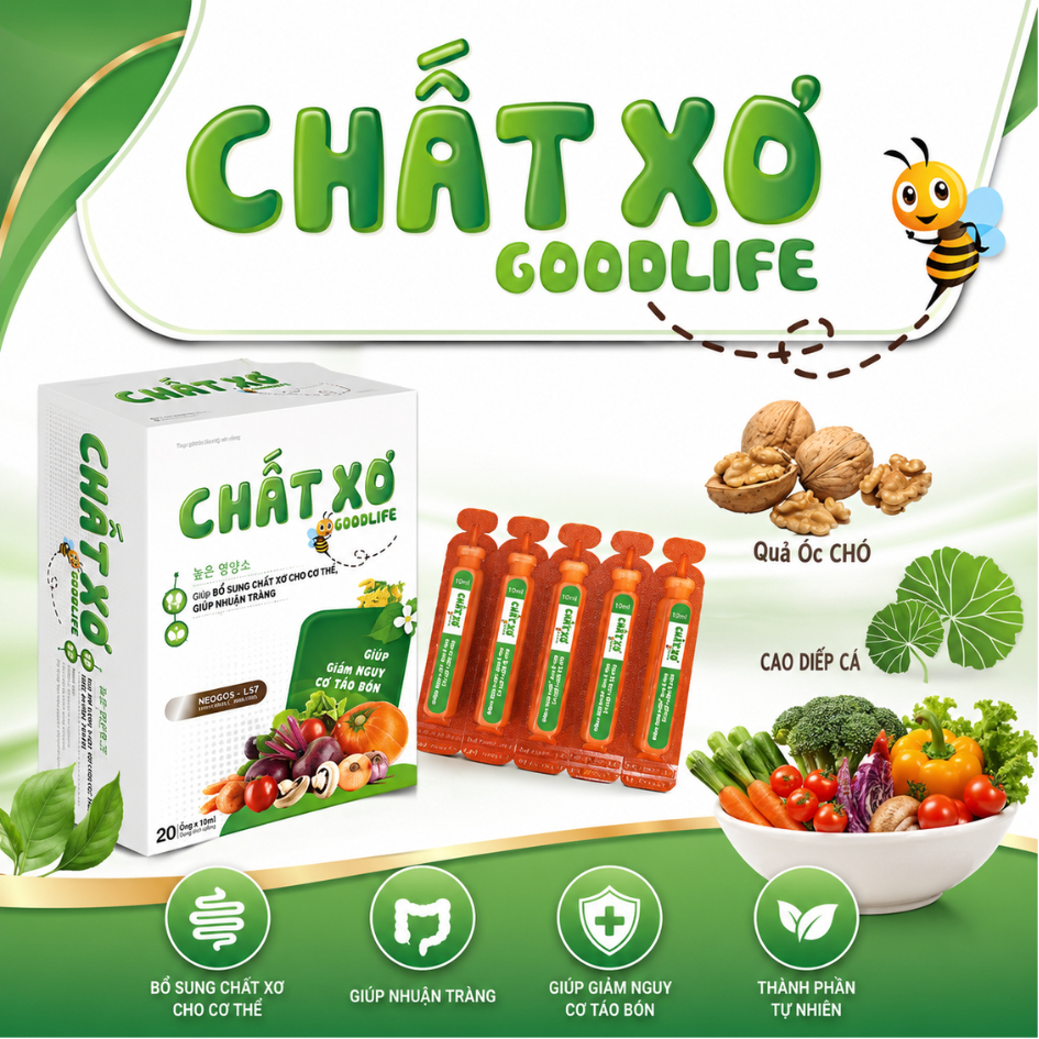 Chất xơ Goodlife - Hộp 20 ống x 10ml