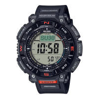 Jam Tangan Pria Casio Pro Trek PRG-340-1DR Tough Solar Digital Dial Black Resin Band