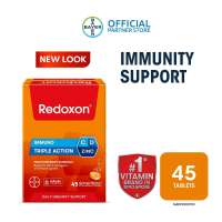 REDOXON Triple Action With Vitamin C D And Zinc Effervescent Tablet Orange Flavour 45S - By Medic Drugstore
