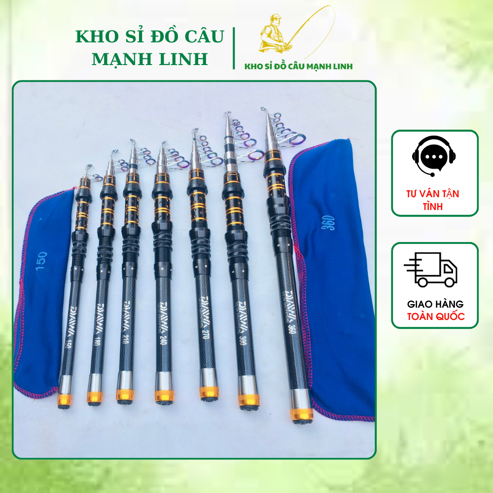 Cần máy dawa rút gọn chất carbon cao cấp siêu khỏe siêu bền