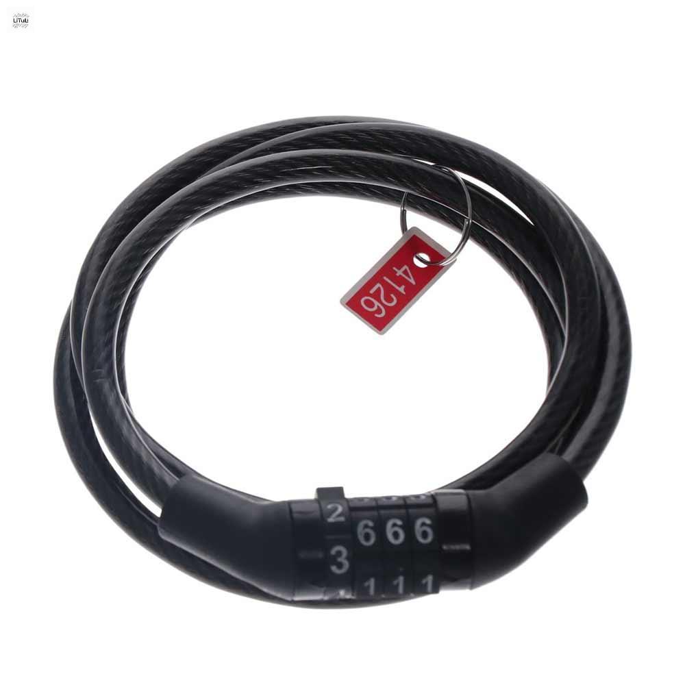 LITUILI Chống Trộm Khóa xe đạp An toàn Mã 4 chữ số Khóa mật khẩu xe máy Phụ tùng xe đạp An Ninh Khóa xe đạp mật khẩu Xe tay ga