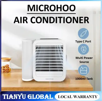 Xiaomi Microhoo 3 In 1 Mini Air Conditioner Water Cooling Fan Touch Screen Timing Artic Cooler Humid